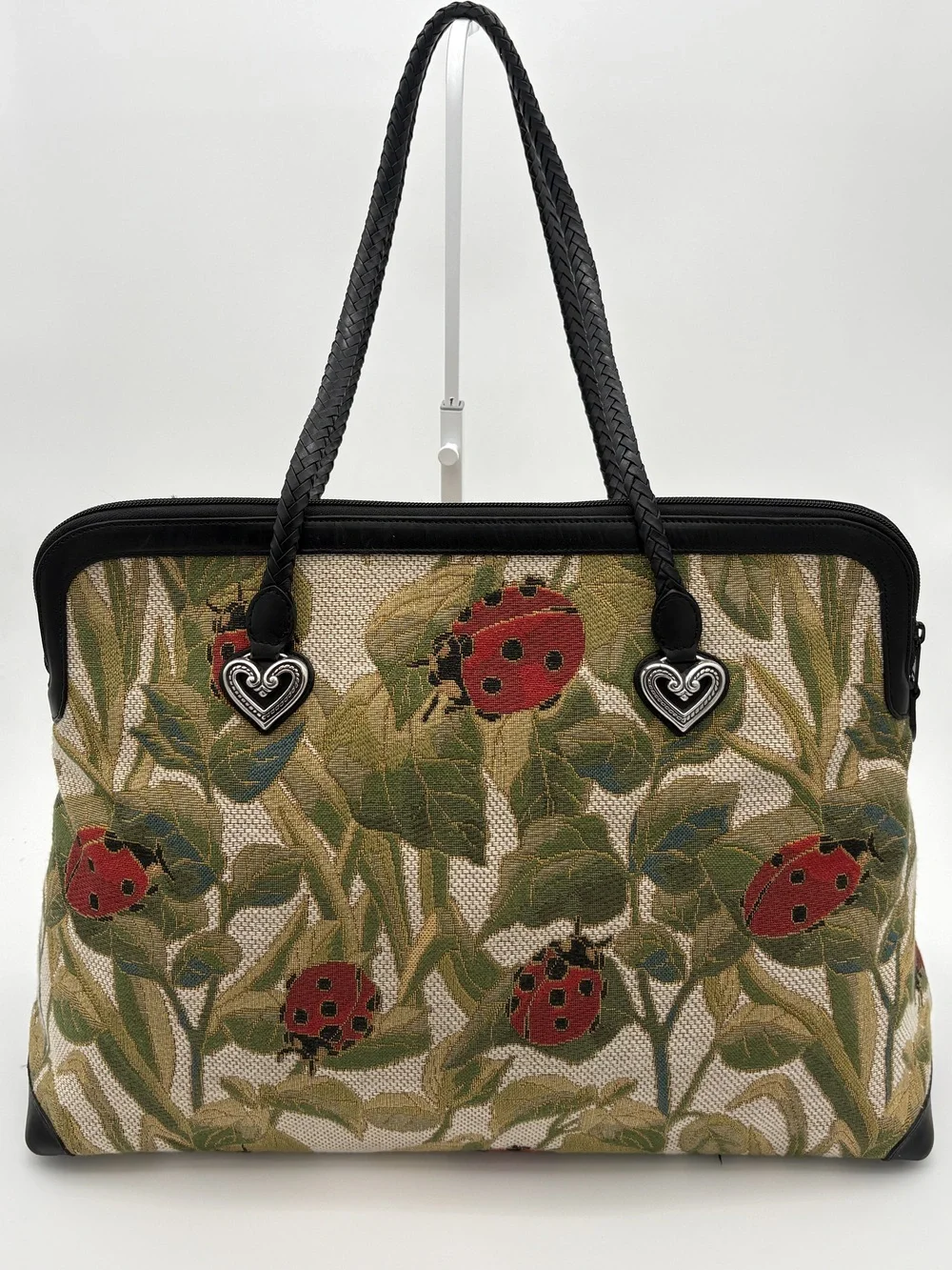 Vintage Brighton Alyssa Ladybug Tapestry Weekender Tote - Picture 2 of 14